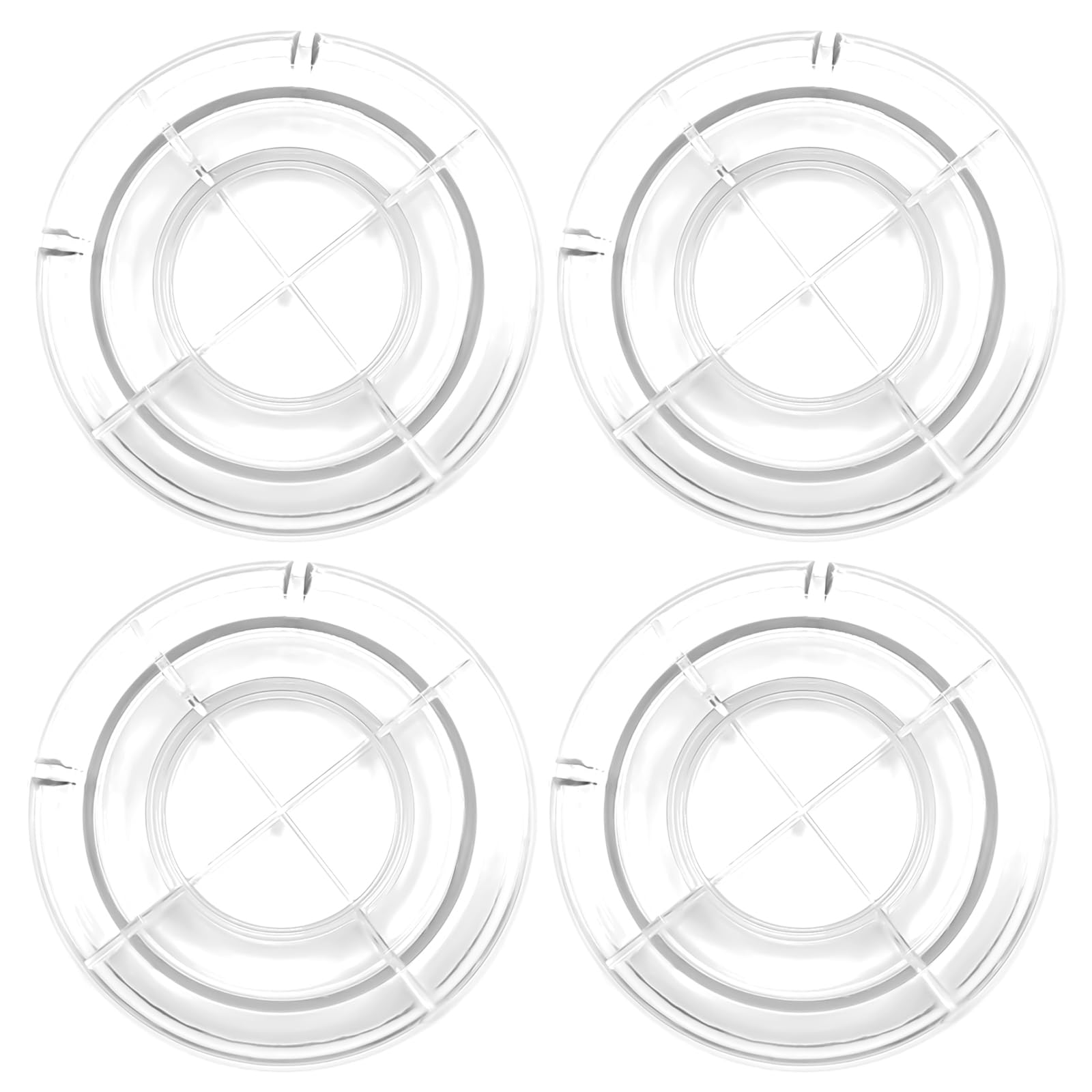 Musiin Piano Foot pad Anti-Slip Piano Foot pad Grand Upright Piano Anti-Slip pad Floor Protection pad 4 Sets (Transparent)