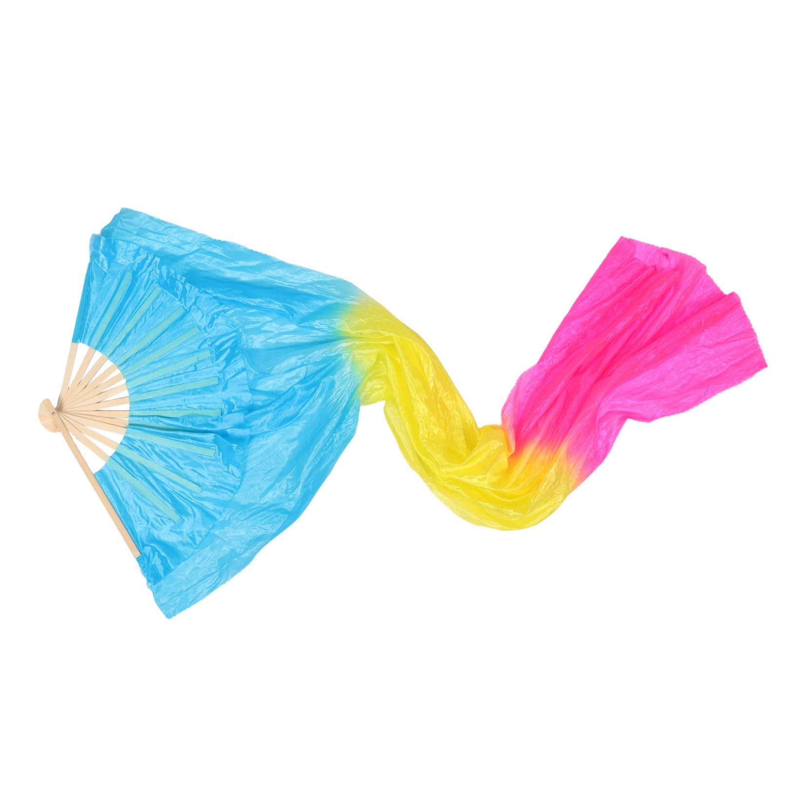 HANABASS Dance Fan for Children: Long Scarf Fan Dance Class Accessory Stage Performance Prop