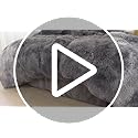 Plush Fluffy Tie Dye Dark Gray Comforter Cover Queen Set – Faux Fur Plush Tie Dye Dark Gray Bedding 3-Piece Set (1 Duvet Cover + 2 Furry Pillow Shams) Cozy Bed Set