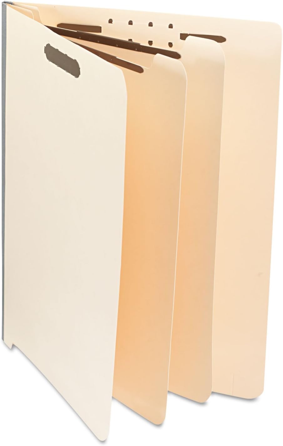 Universal UNV16150 Six-Section 2-Divider End Tab Classification Folders - Letter Size, Manila (10/Box)