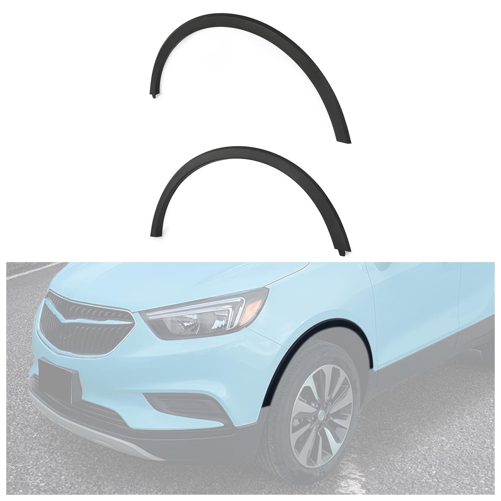 HECASA Wheel Arch Trim Compatible with 2013-2022 Buick Encore