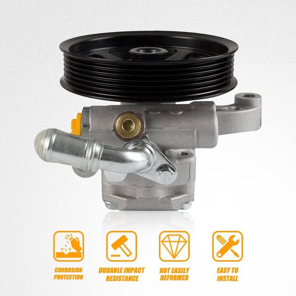 RANSOTO Power Steering Pump with Pulley Compatible with Buick Enclave Chevy Traverse GMC Acadia Saturn Outlook 3.6L 2007-2017 Replace Part Number 20954812 20-2403 96-2403 (Model A)