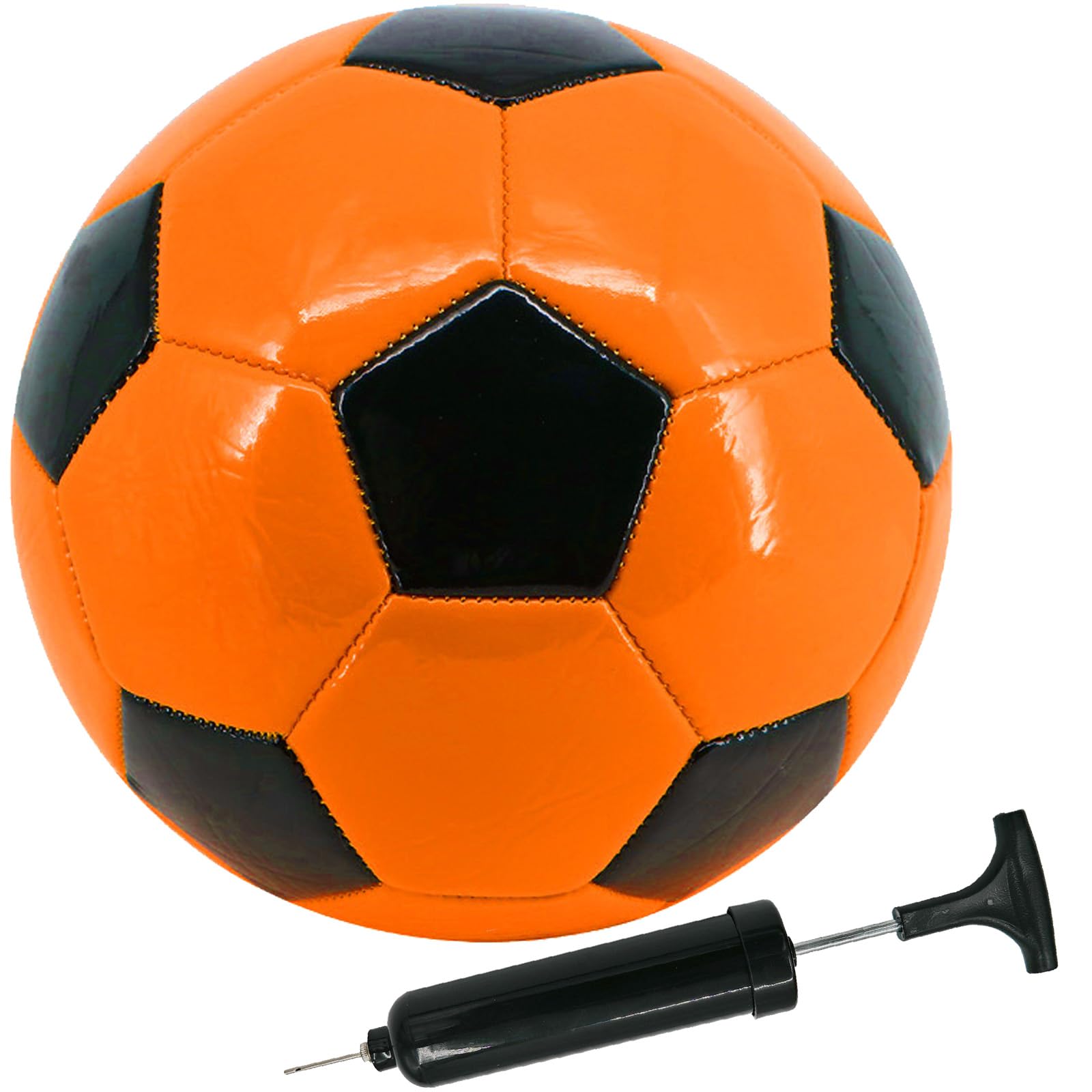 Todosports Soccer Ball Size 3 4 5 Kid Youth Adult for Fun Wear Resistant Leather Come with Inflator Training Practice Child Toy Balls Gift School Football Competition