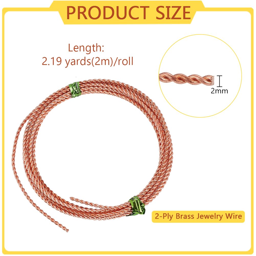 BENECREAT 5M Fil D'Artisanat de Modélisation, Plaqué or véritable 14K Fil D' artisanat, Fil de Cuivre Demi-dur pour Bijoux Perles Artisanat Travail