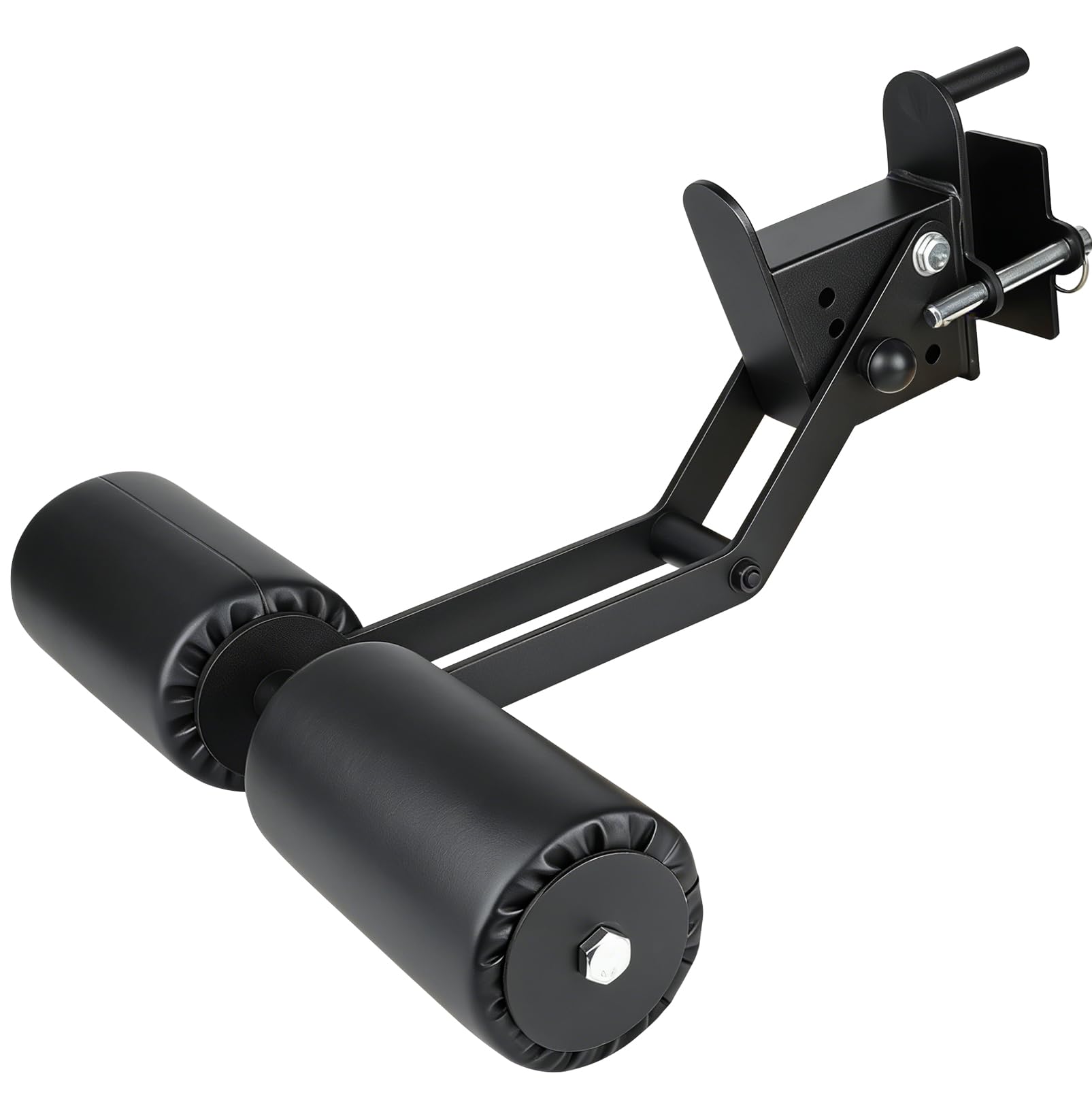 Soporte de extensión de piernas, para Racks de Potencia de 2x2 | compatible con orificios de 5/8" o 1", sujeciones de piernas ajustables, superficie de cuero