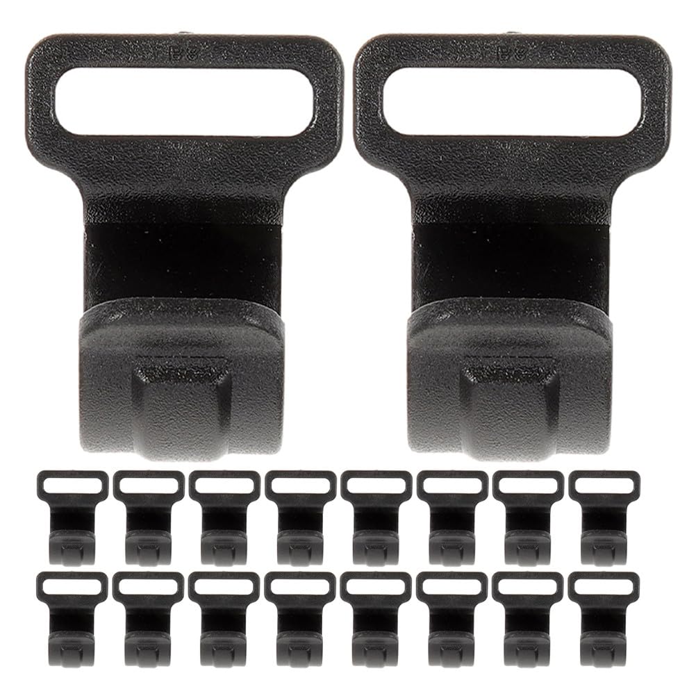 Abrazaderas de plástico de 20 mm para postes de tienda de campaña Toyvian pack de 50 unidades