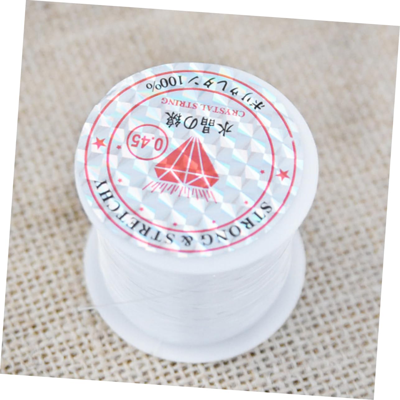 Abaodam Fil de Cristal pour Perles Cordon de Cristal pour Enfilage de Perles Création de Bijoux