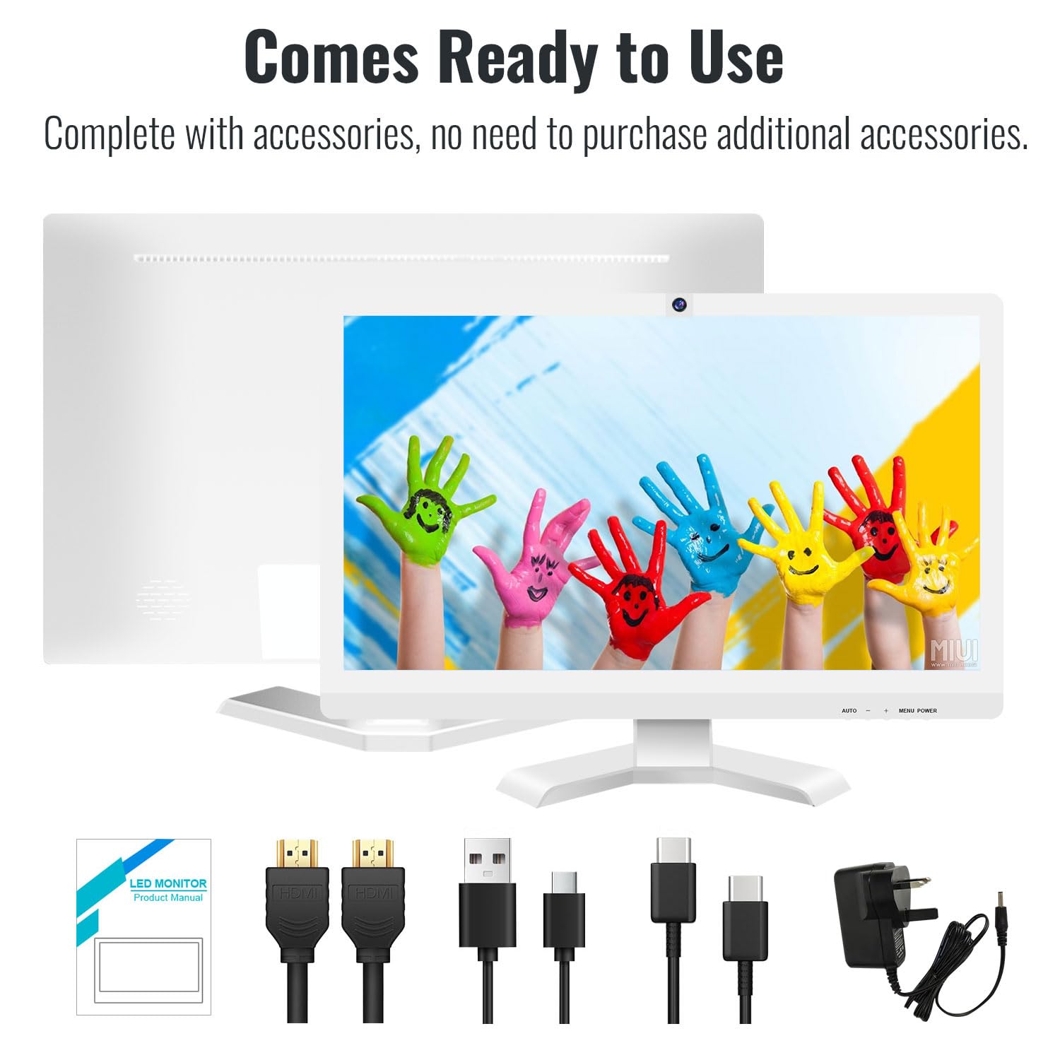 Amazon.co.jp: Akntzcs 22インチ タッチスクリーンモニター カメラ付き