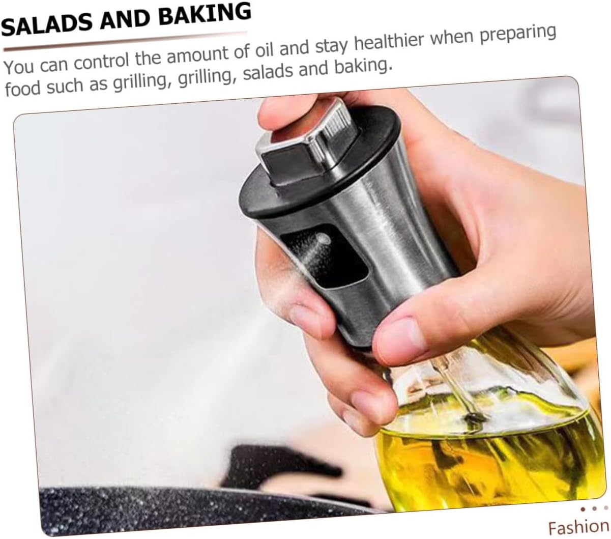 PRETYZOOM 2pcs Oil Sprayer Bottle Stainless Steel Cooking Oil Mister Dispenser Sprayer for Cooking Kitchen Gadgets