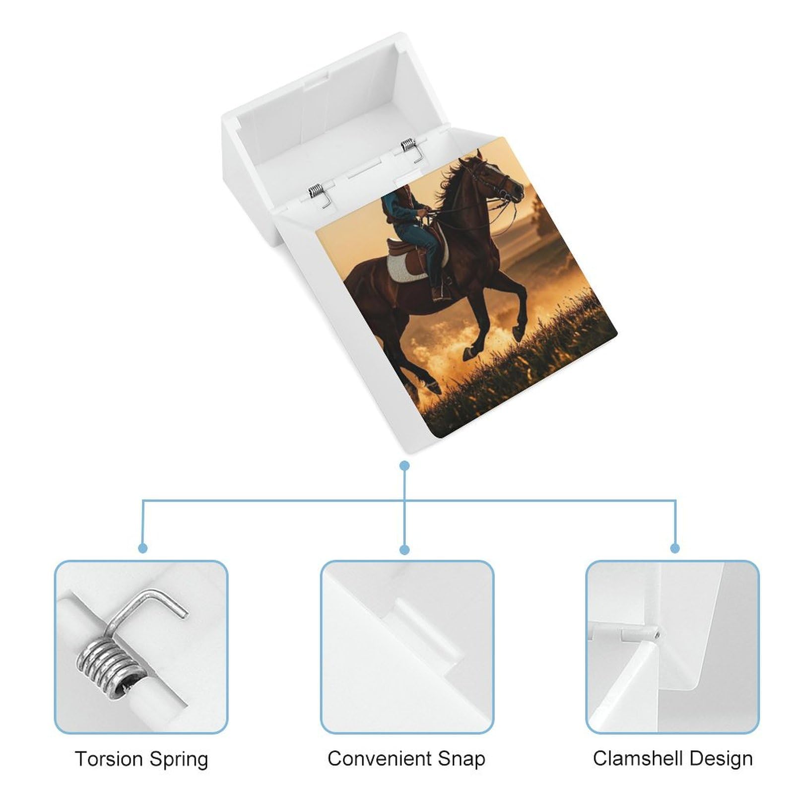 horse cigarette dispenser Amazon.com: Cowboys Riding Horses Cigarette Case Normal Size Cigarette  Holder Case Skul Style Box 20 Capacity Women and Men Perfect for Roll Your  Own Cigs : Health & Household
