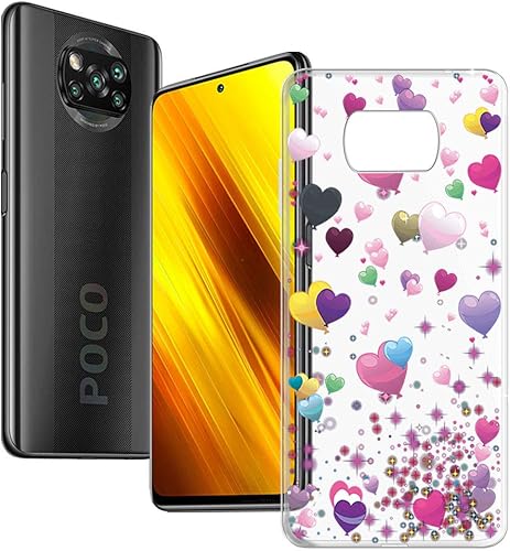 Funda de teléfono para Xiaomi Poco X3 Pro (6.67 pulgadas), a prueba de golpes para Xiaomi Poco X3 Pro, cubierta trasera transparente antiarañazos