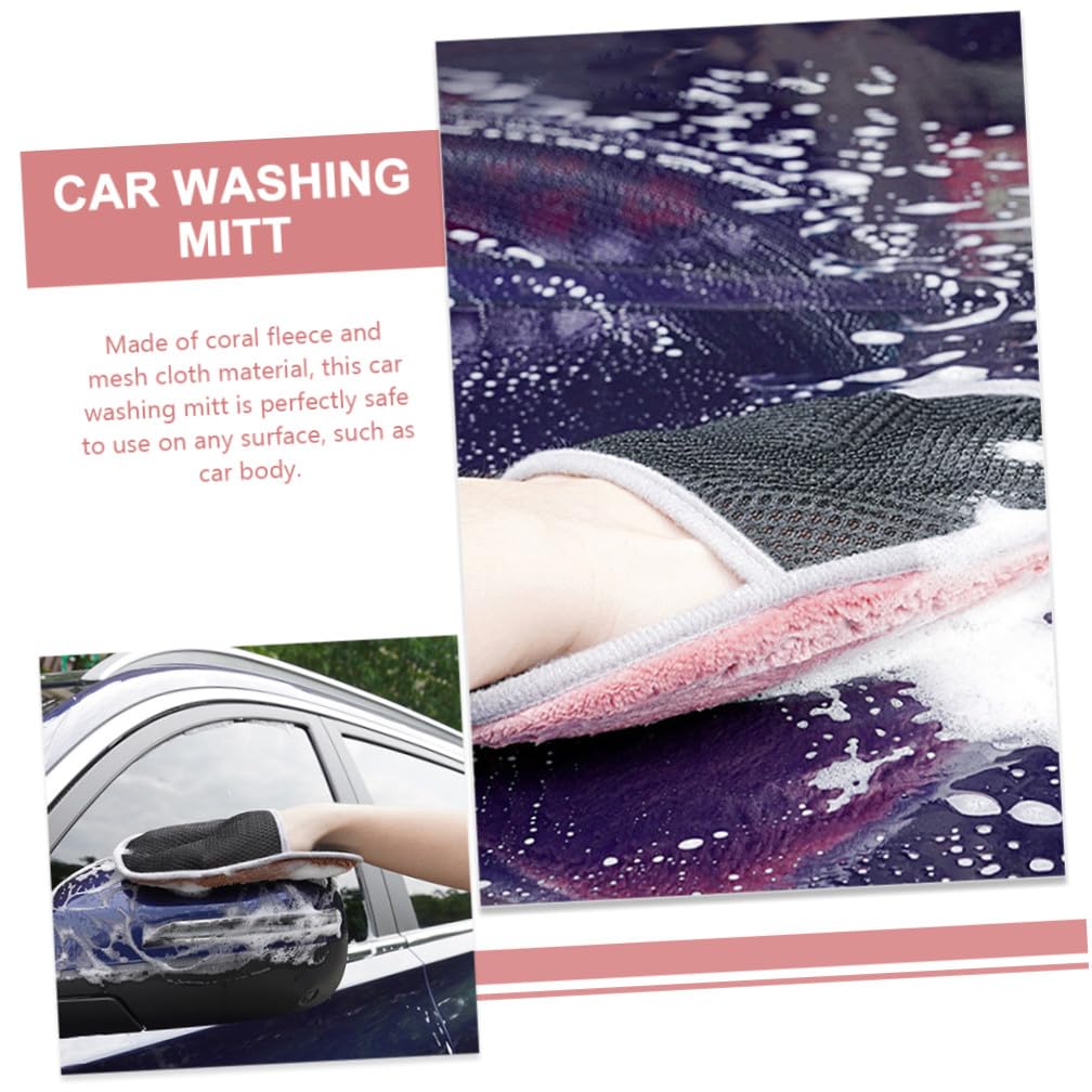 ULTECHNOVO 20stücke Auto Waschhandschuhe Mikrofaser Car Cleaning Gloves Fusselfrei Für Kratzfreies Polieren Und Fahrzeuginneren Transparenter OPP-tüte Farben Zufällig