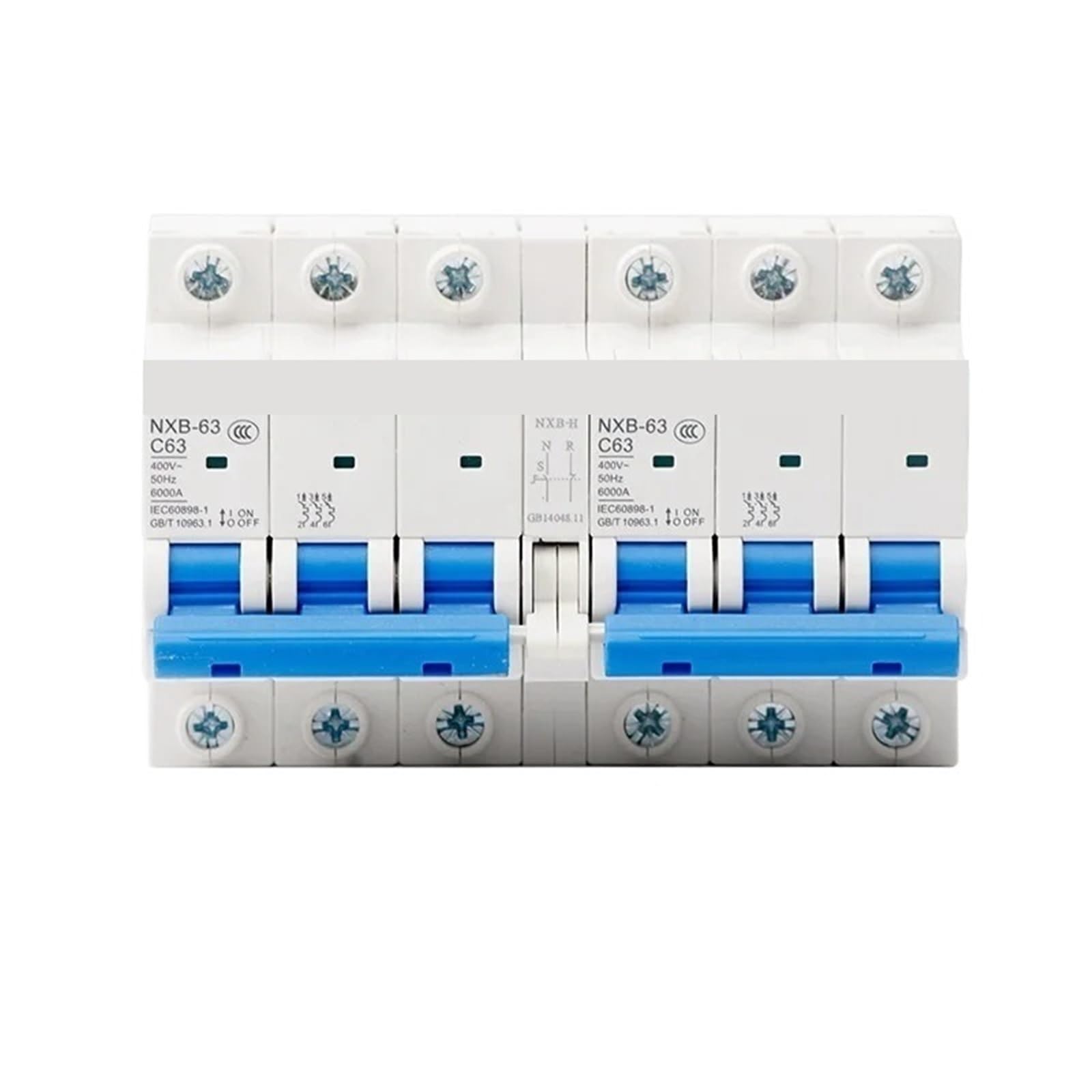 Disjoncteur de transfert manuel NXB-63 inverseur de source triphasé 400V 50A double puissance - 3
