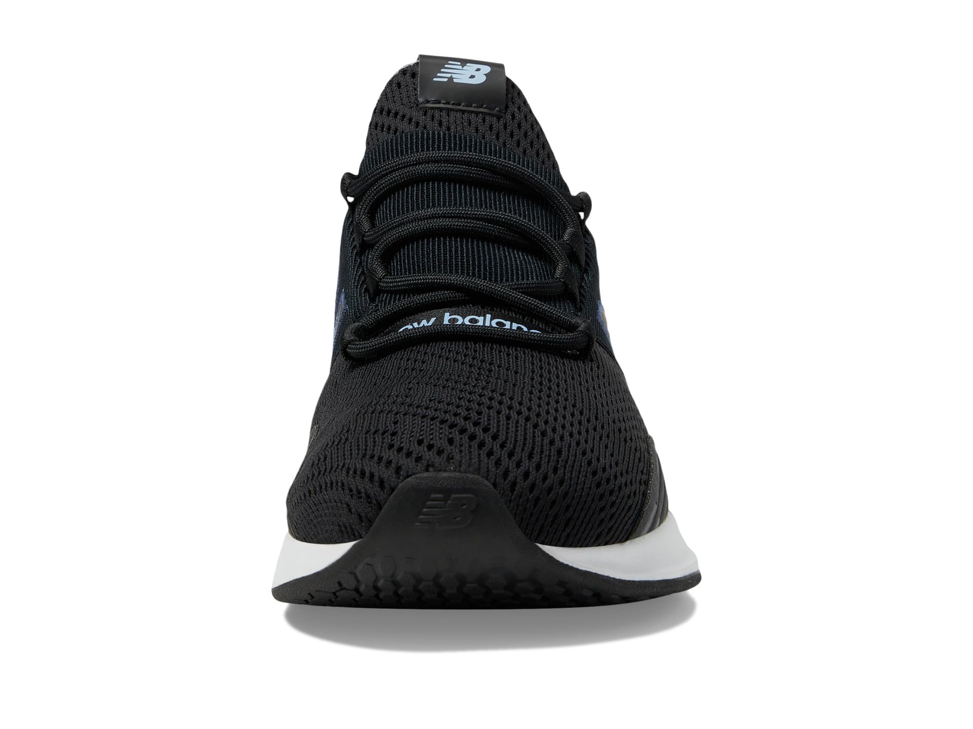 New Balance Men's Fresh Foam Roav V1 Running Shoe, Black/White, 11.5