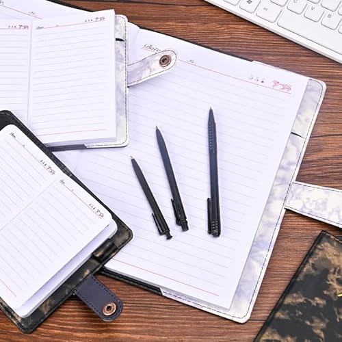 Winusual B5 Large Hardcover Executive Notebooks,Classic College Ruled Journals For Writing,8 * 11.5 Inch,92 Sheets / 184 Pages, Marbling Leather Notebook For Business #TOP5