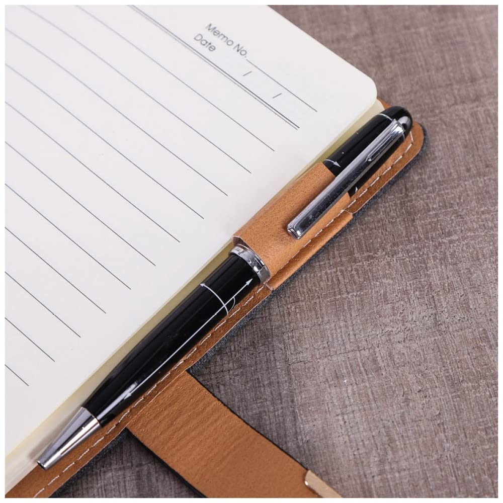 Notebook in Pelle per Ufficio Creativo A5 Planner Giornaliero Agenda Copertina rigida in PU Notebook Diario aziendale Blocco note Note Book Cancelleria,YL,4PCS