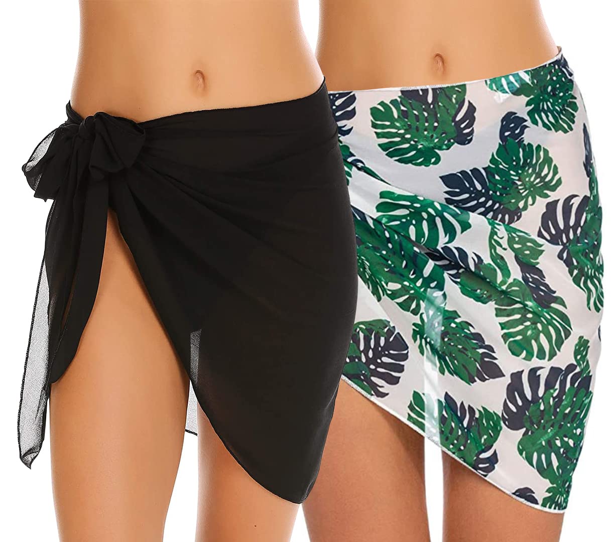 JFAN Traje de Baño para Mujer Bikini Cubierta Falda de Chifón Pareo de Playa Piscina Vacaciones