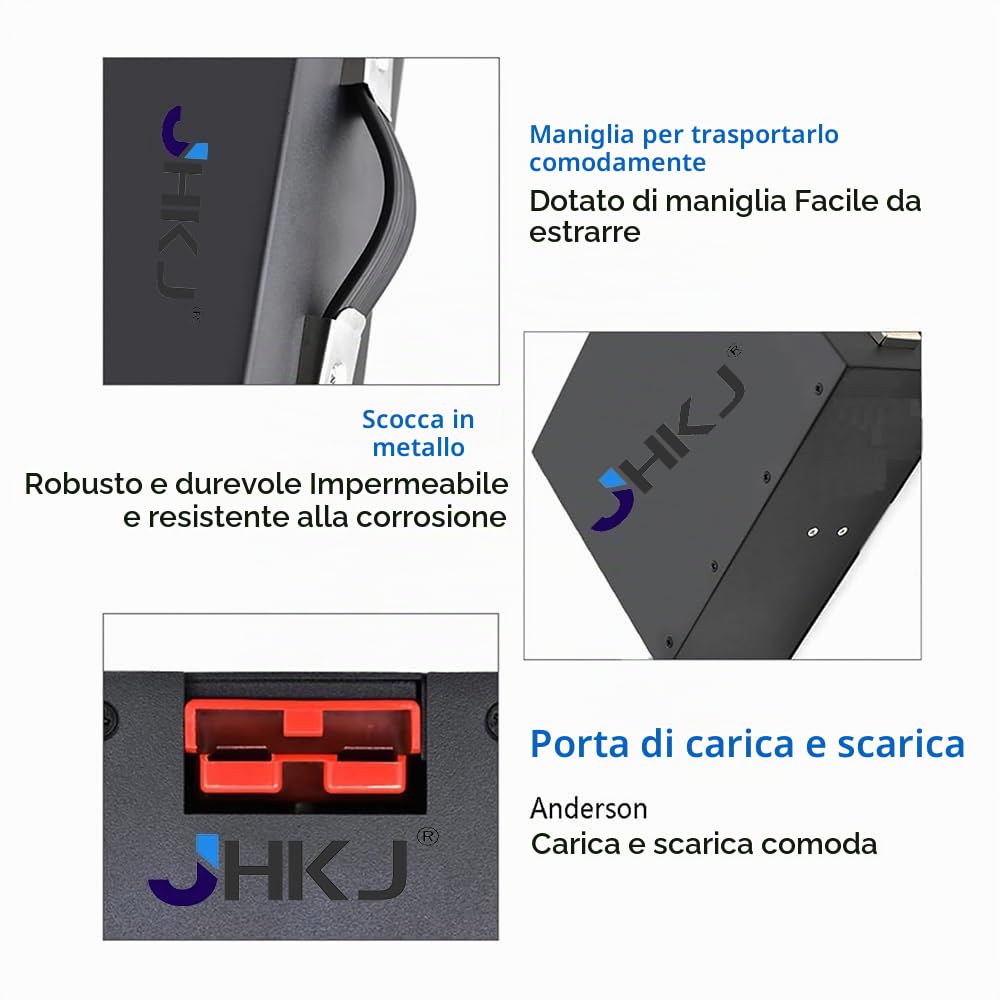 Batterie per transpallet da 48 V, batterie per carrelli elevatori elettrici da 48 V, 10 Ah, 15 Ah, 20 Ah, batterie per Camion di carico e Scarico con Spina Anderson