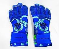 Vista 4 de Vizari Evolution Soccer Goalkeeper Gloves Professional Quality Football Gloves with Negative Cut for Superior Fit Extended Palm Grip, 3+3mm