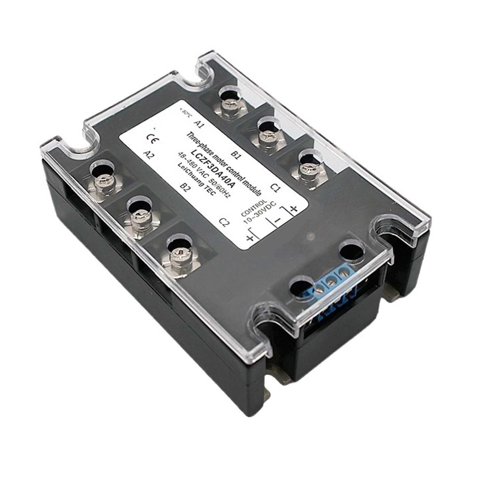 KSZHZYMGX Three Phase Solid State Relay Forward and Reverse Control Relay DC Motor Stater 10A 25A 40A 60A 80A 10-30VDC 40-480VAC(60A)