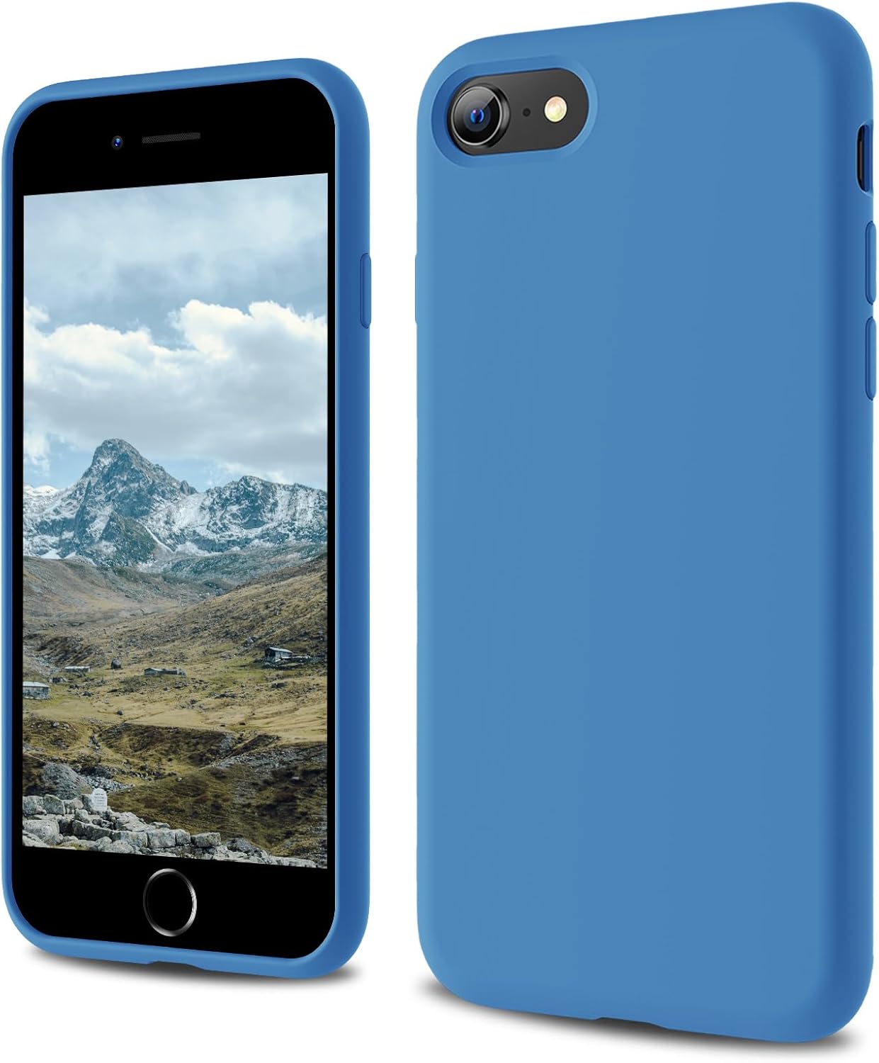 CALOOP Designed for iPhone SE Case 2020/2022, iPhone 8/7 Case, Liquid