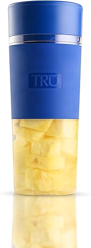 TRU Batidora de hidratación con un solo botón Batería recargable USB (azul cobalto)