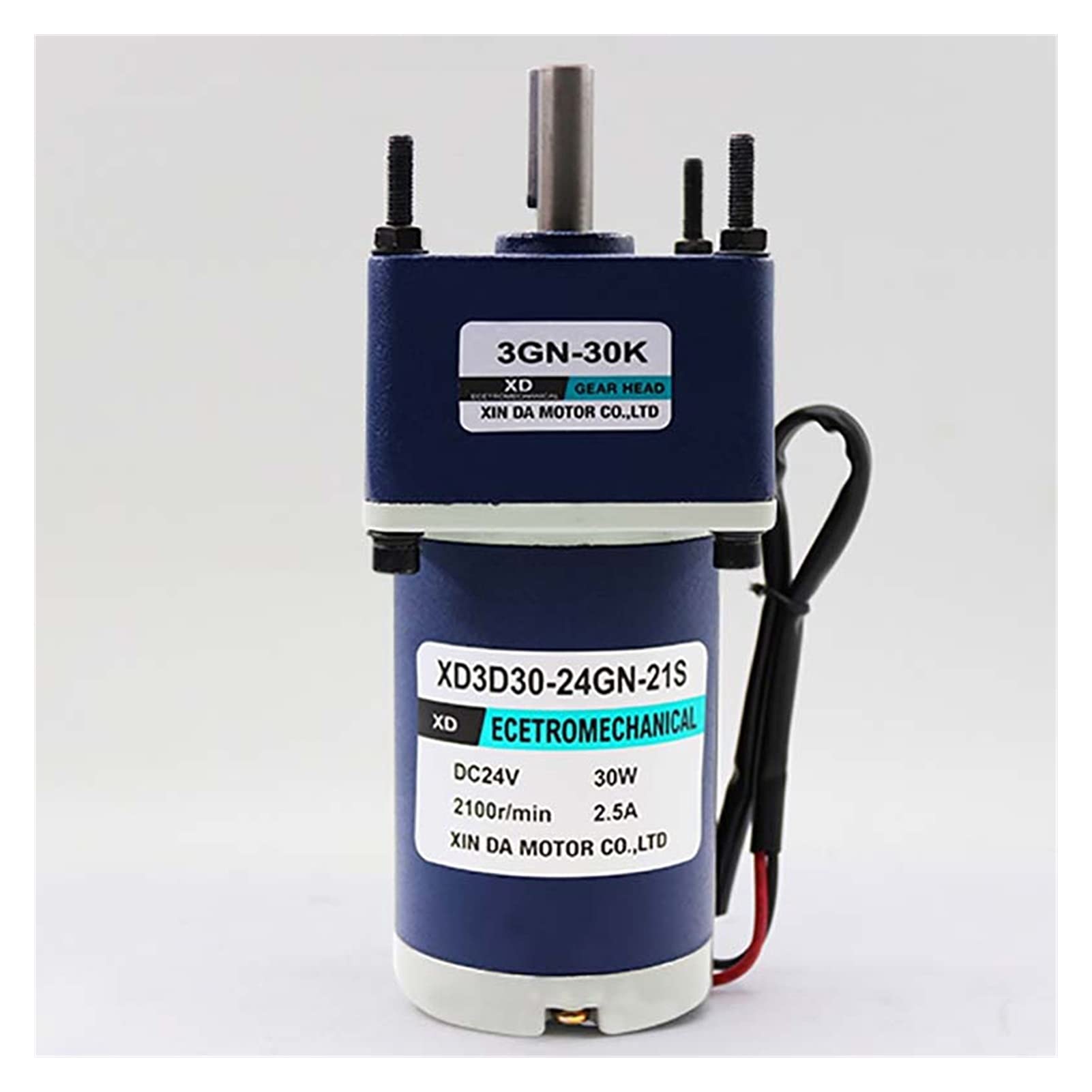 motor de juguete 1 unids 3D30GN REDUCER MOTOR 12V / 24V 30W Alto Torque Metal Reductor Reductor Motor Reductor CW/CCW Velocidad ajustable 10RPM-600RPM Para juguetes de bricolaje, proyectos de cienci