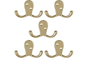 Design House Brass Wall Mounted Hooks