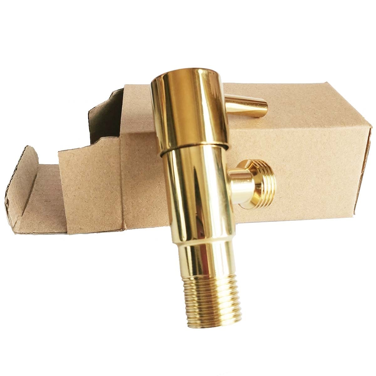 Kupfer-Eckventil, G 1/2 Zoll, Gold-Eckventil, Kupfer-Wc-Dreieck-Warmwasserbereiterventile, Kücheneinlasswasser, Messing-Badezimmer-Eckabsperrventil