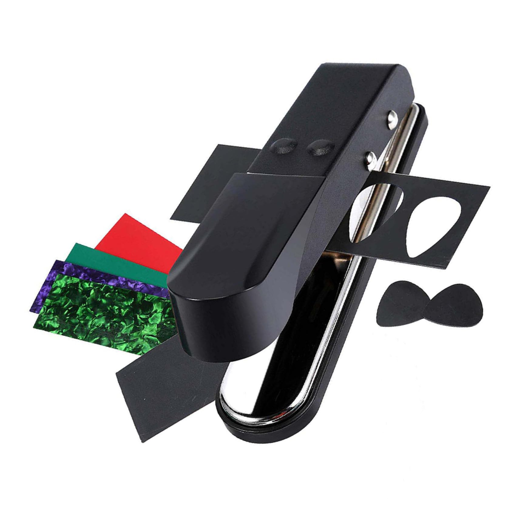 Juego de Herramienta Color Aleatorio Cortador Portátil de Aleación con Resorte Fuerte y Elástico para Hacer Púas de Guitarra Diy para Accesorios Musicales