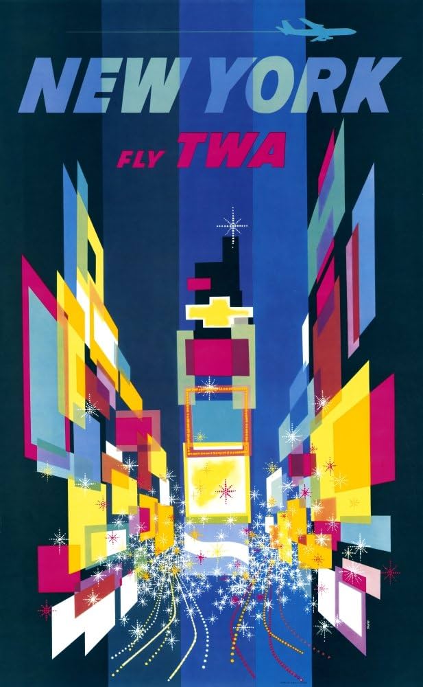 FLY TWA NEW YORK 壁掛けアート FLY TWA NEW YORK 壁掛けアート