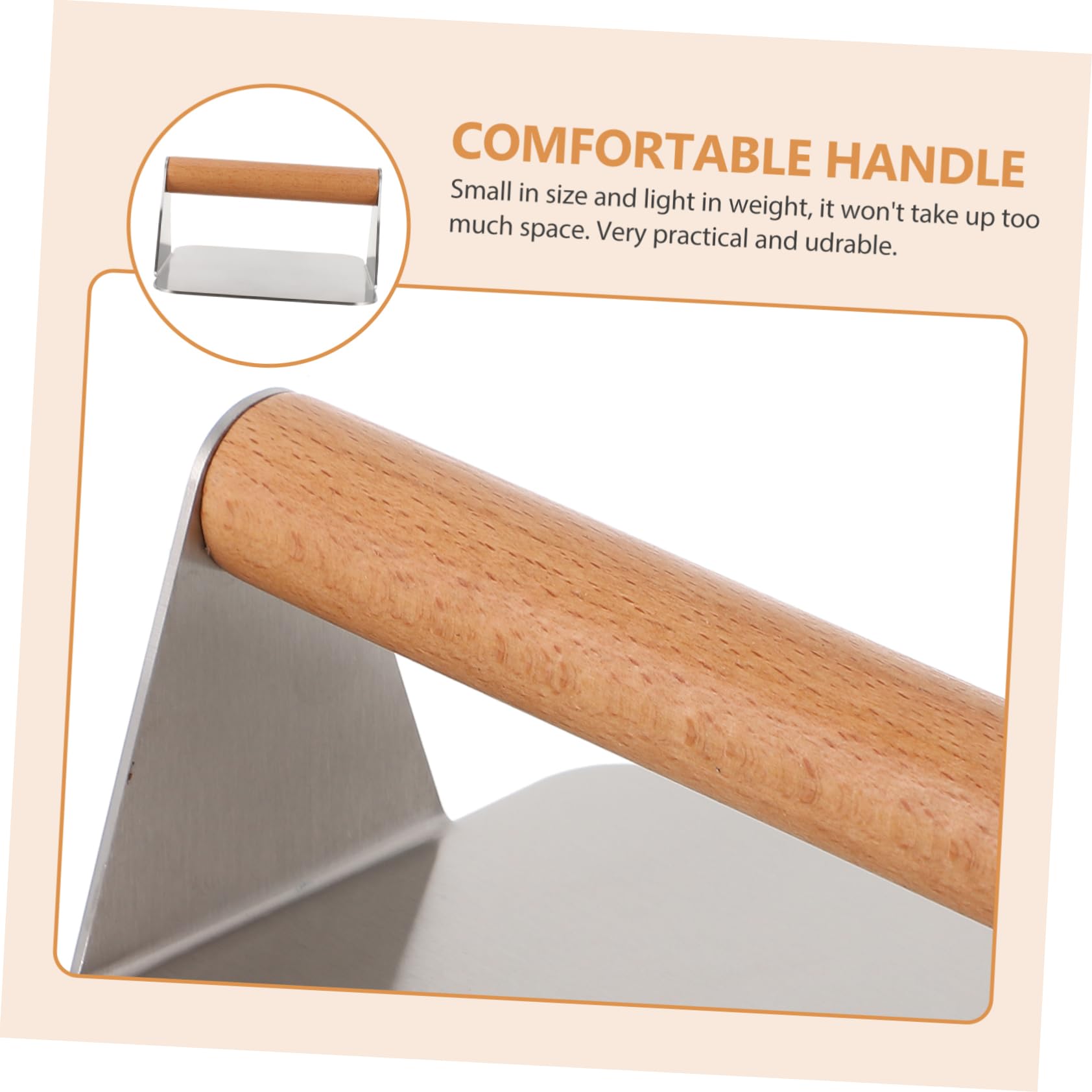TOYANDONA Pressa per Hamburger in Acciaio Inox Stampo per Pressare Carne Strumento da Cucina per Preparare Hamburger Gadget Pratico per Uso Domestico