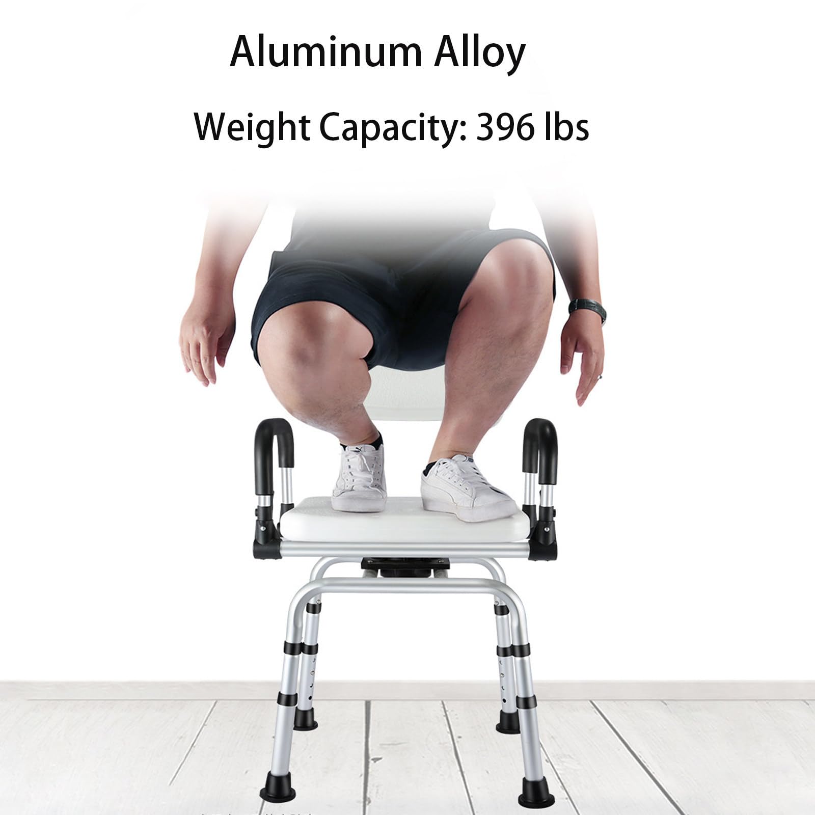 Asiento De Silla De Ducha con Respaldo ExtraíBle, Silla De Ducha para Ducha Interior Y BañEra, Taburete De Ducha Ajustable para Ancianos, Discapacitados, Embarazadas, Discapacitados