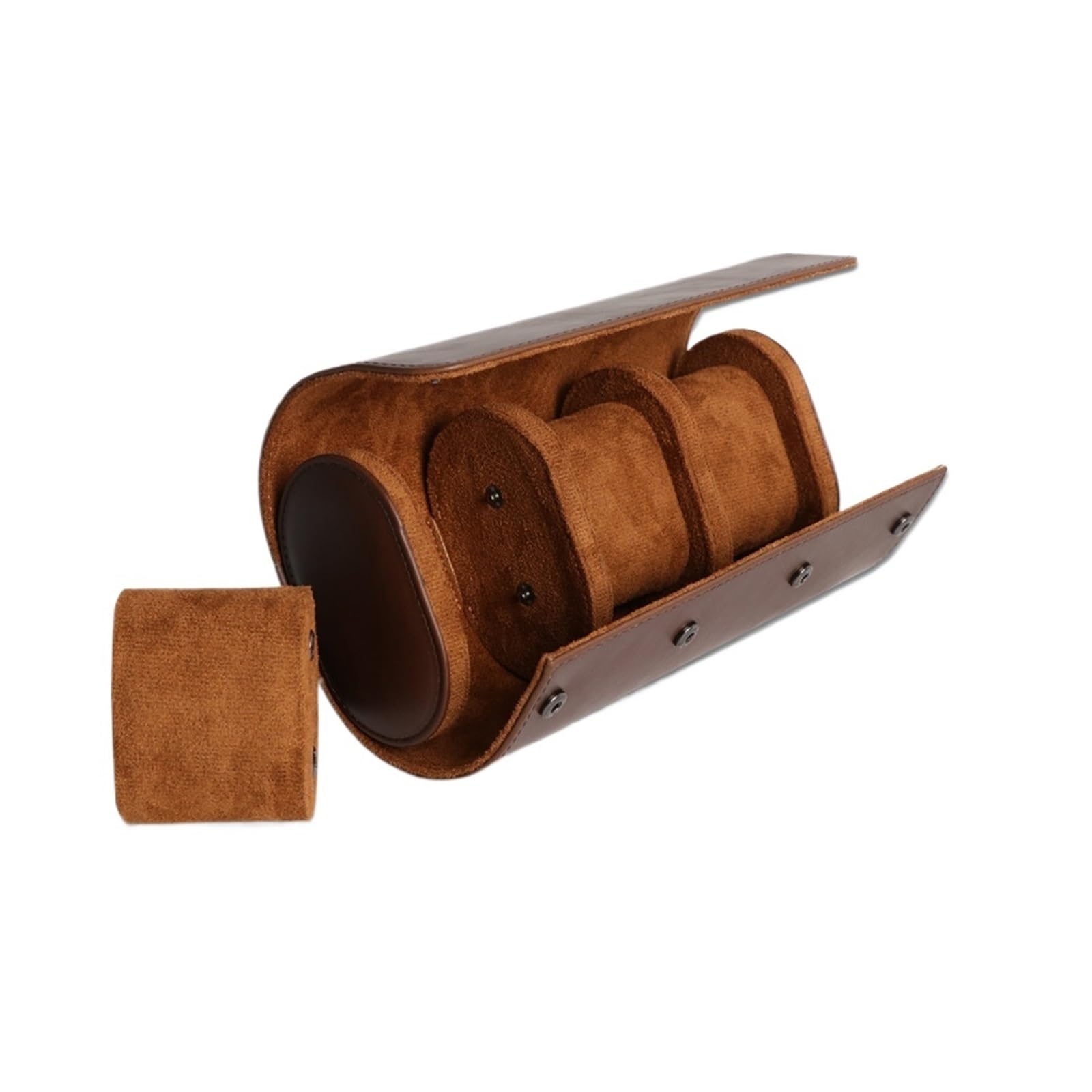 Custodia da viaggio for rotolo di orologio con cuscino rimovibile da 1 pezzo