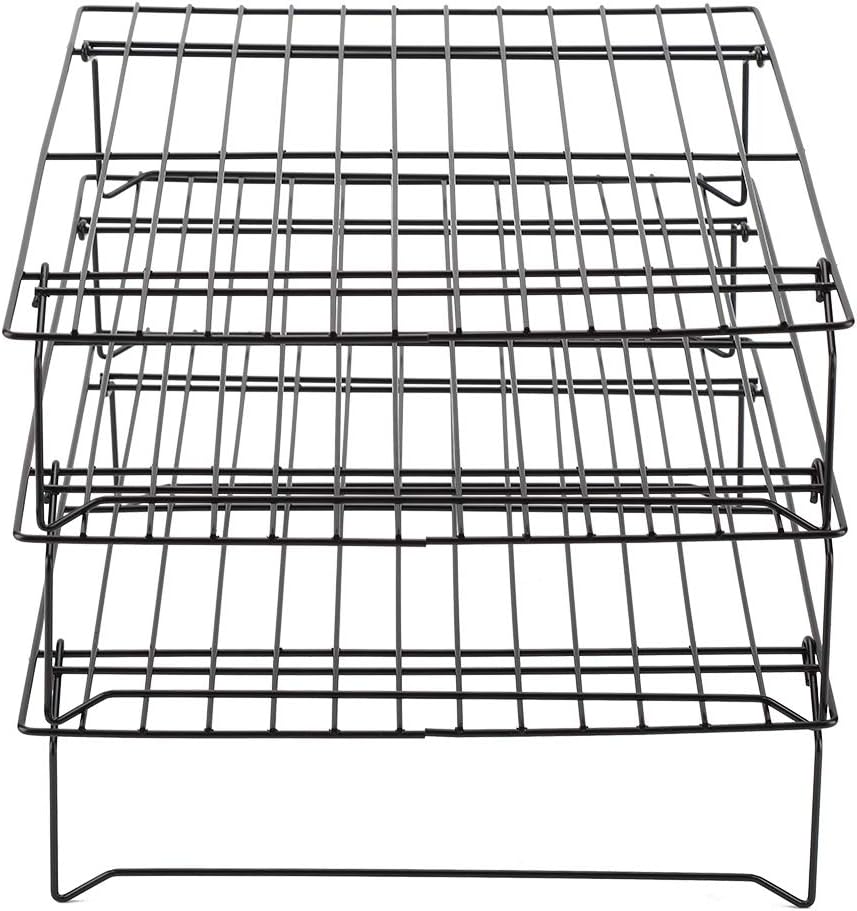 Safe Cooling Rack Stainless Steel Nonstick Cooking Grill Tray, Bread Cake Cooling Tray, Professional Baker Tool for Hanging Prevention
