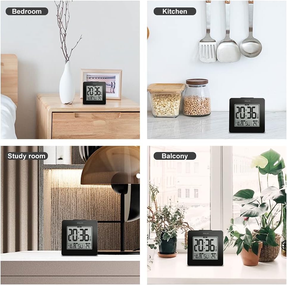 BALDR B0114ST Digital Clock , Black