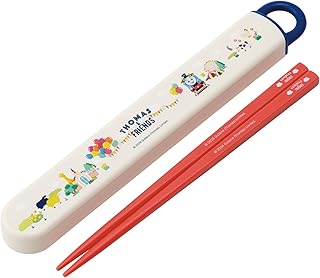 スケーター(Skater) 箸 箸箱 セット 子供用 お弁当 16.5cm 日本製 食洗機対応 スライド式 きかんしゃトーマス 男の子 ABS2AMAG-A