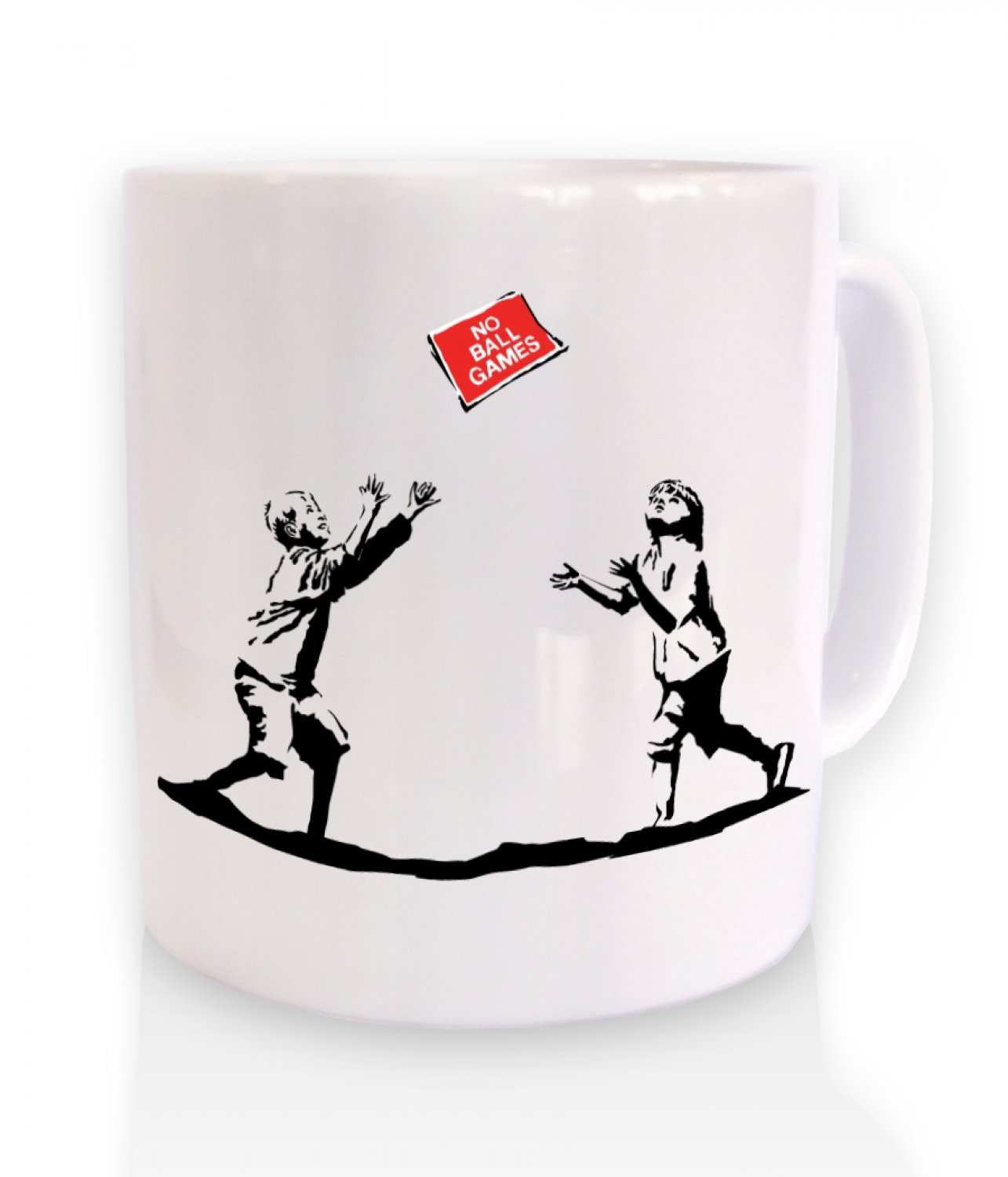 Banksy No Ball Games Mug