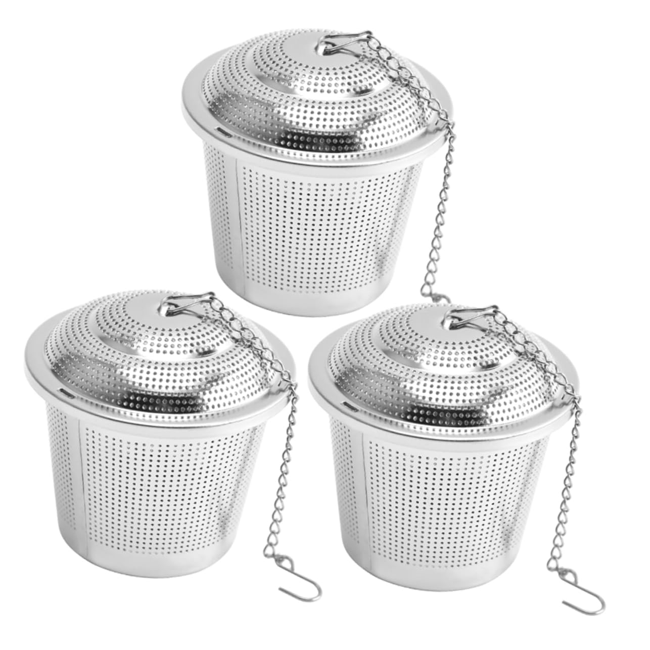 Ciieeo 3Pcs Stainless Steel Loose Tea Infuser Fine Mesh Tea Ball Steeper for Kitchen Metal Tea Strainer for Herbal Teas Easy to Use and Clean