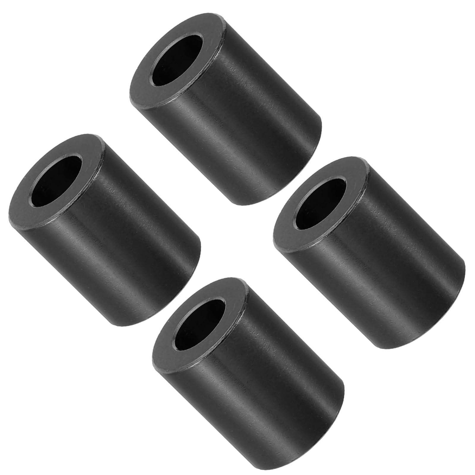 Unifizz M8 Black Aluminium Spacers, 8Pcs Round Metal Spacer Tubes 8.2mm ID x 16mm OD x 20mm Length Unthreaded Aluminium Standoff for M8 Screw Bolt Assemblies — image 1
