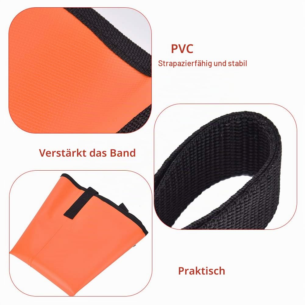 Alomejor Sea Anchor Drogue PVC Hochleistungs Treibbremse f¨¹r Kajak Kanu Bootsverlangsamung Orange Bootszubeh?r Maritime Sicherheit