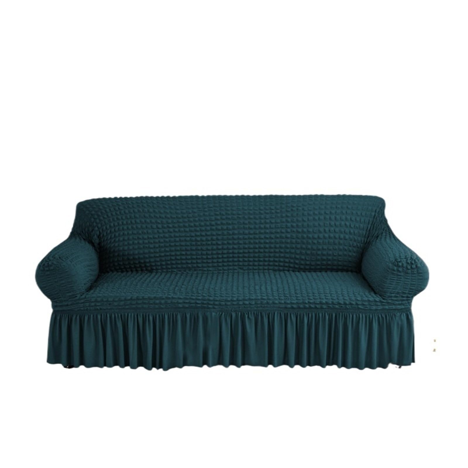 SUBLXPoten Sofa Cover with Skirt Sofa Slipcover with Skirt Easy Fitted for Living Room Couch Cover Washable Elastic(Blue hole,3-seater 170-230cm)