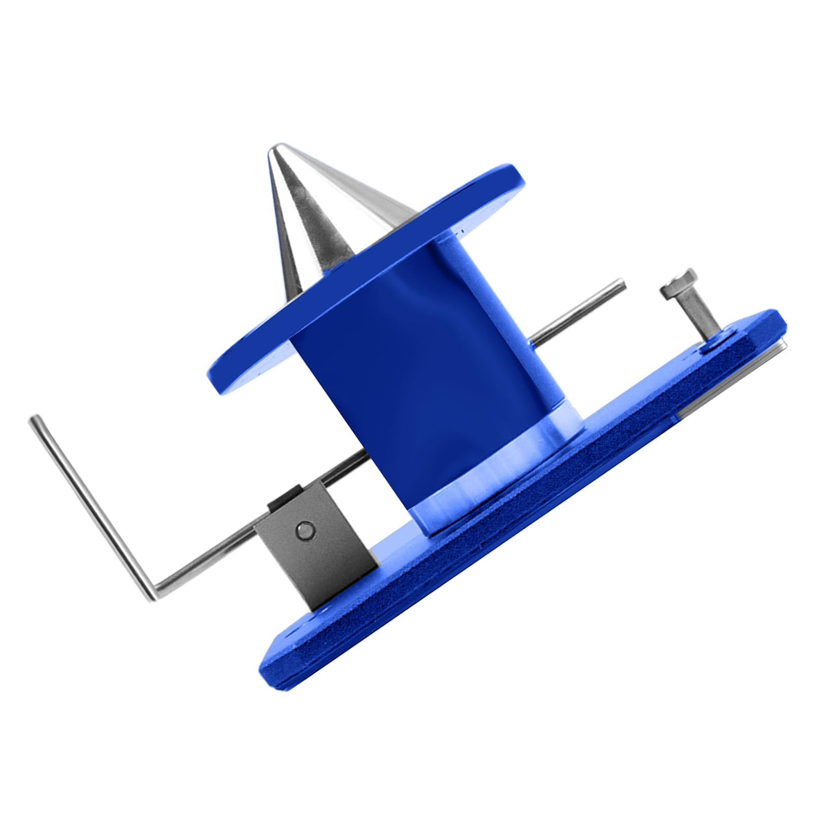 LiebeWH Balanceador de Cuchillas para Cortacésped, Herramienta Duradera de Montaje en Pared para Corte Eficiente, Acero de Aleación para Jardineros y Paisajistas (Blue)