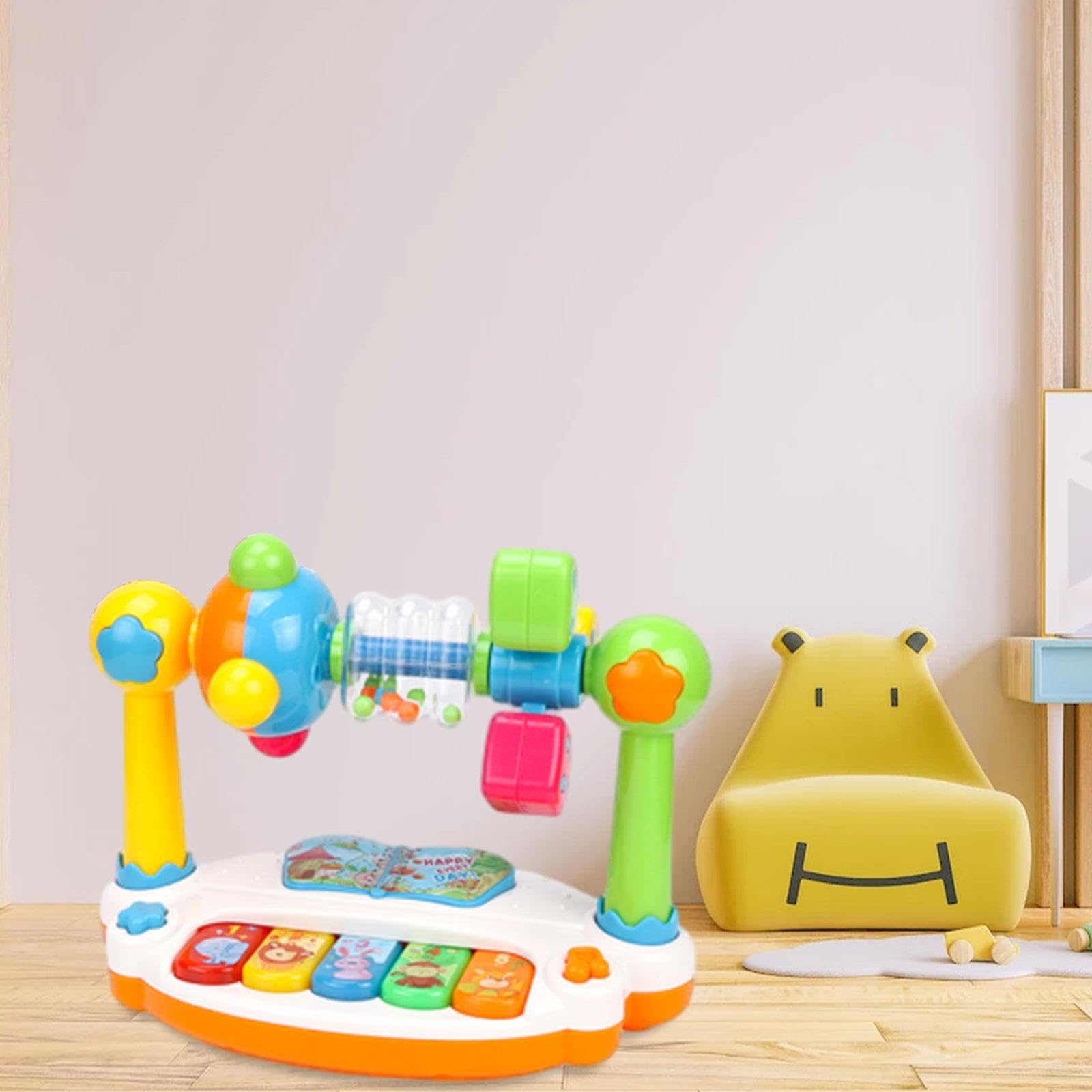 harayaa Giocattolo Musicale Interattivo per Bambini Piccoli con Luci E Suoni, Inglese, Taglia unica
