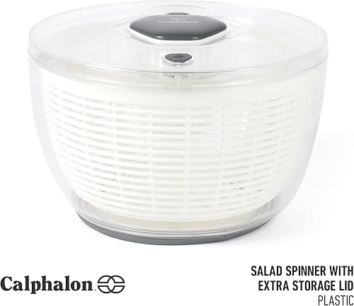 Miniatura 2 de Calphalon Aero - Molinillo de ensalada de 6.3 cuartos de galón, Wahser de frutas, cuenco para lavar frutas con colador, limpiador vegetal, limpiador