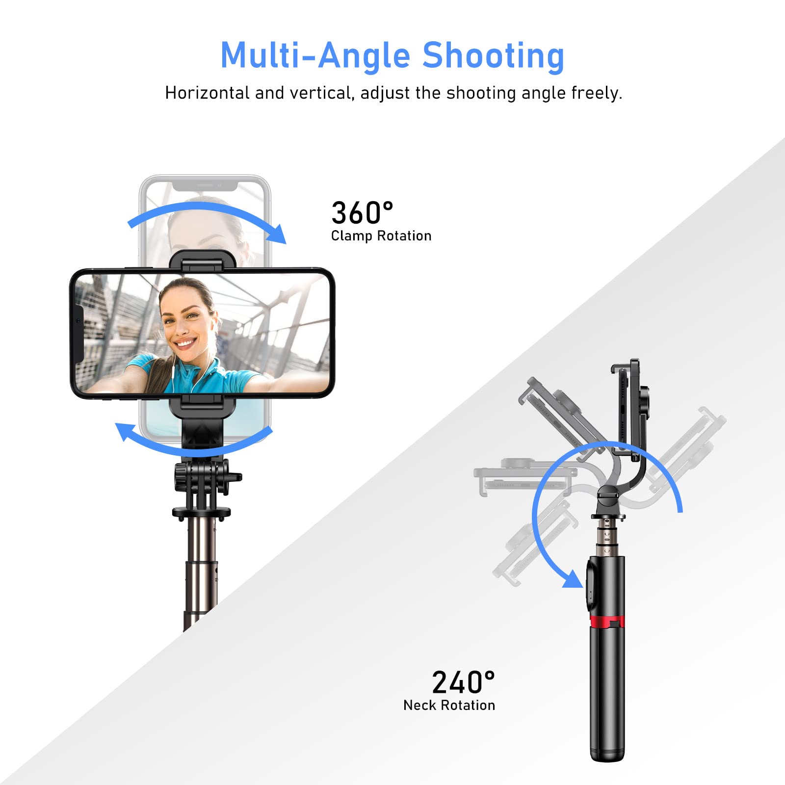 Suport Pentru Telefon Reglabil / Selfie Stick / Trepied Telescopic 3 In - Foto 12