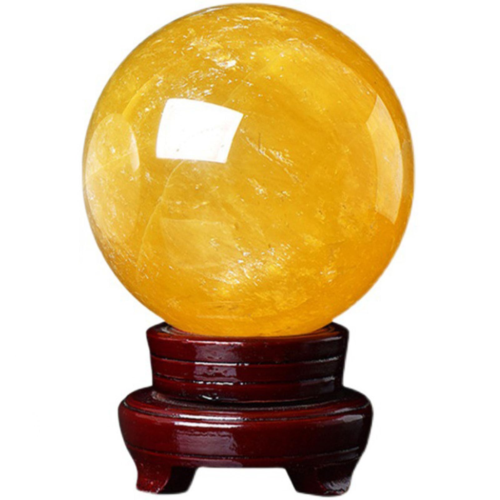 CNTUSRXT Crystal Ball with Stand for Fortune Teller Divination Sphere for Magic, Decorative Telling for Photography, Feng Shui Gazing,210mm Gemstone Stone