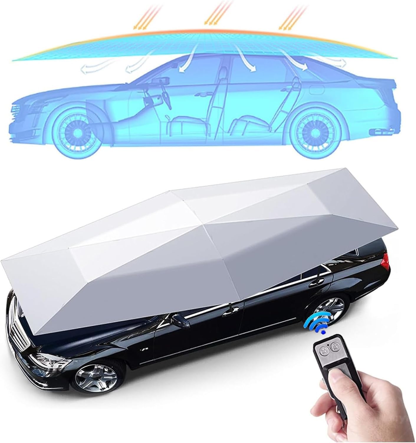 Amazon.co.jp: 車用サンシェード 全自動【改良バージョン】車用