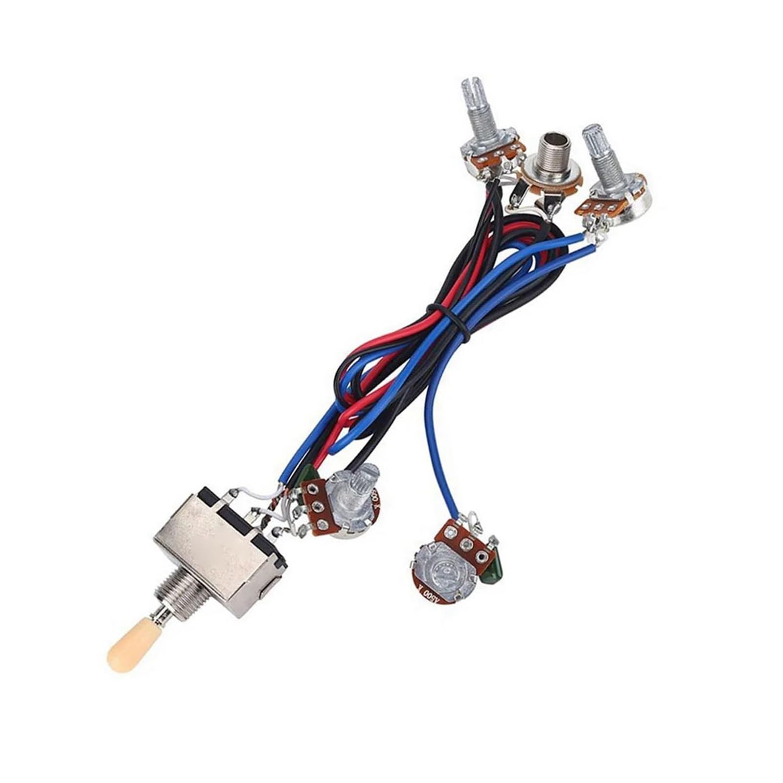 Profesional Arnés De Guitarra Kit De Cableado Para Pastillas De Guitarra Eléctrica LP Potenciómetros 2T2V 500K