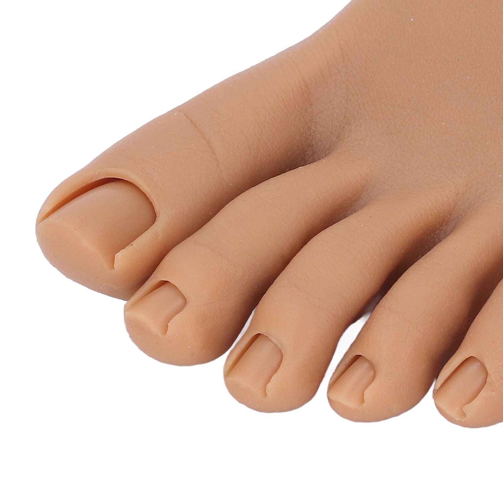 Para Silikonowego Modelu Stopy, Silikonowy Manekin do Manicure ze Stojakiem, Separator Palców, ćwiczący Fałszywy Model Treningowy Stóp do Wyświetlania Porad do Pedicure Paznokci
